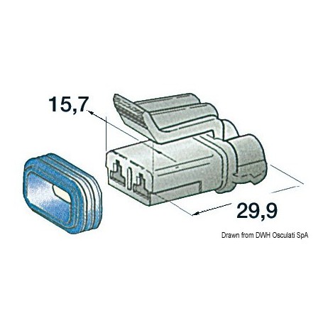 Connecteurs étanches en plastique - Osculati Cosses et Cables électriques 8033137089763 14.235.10