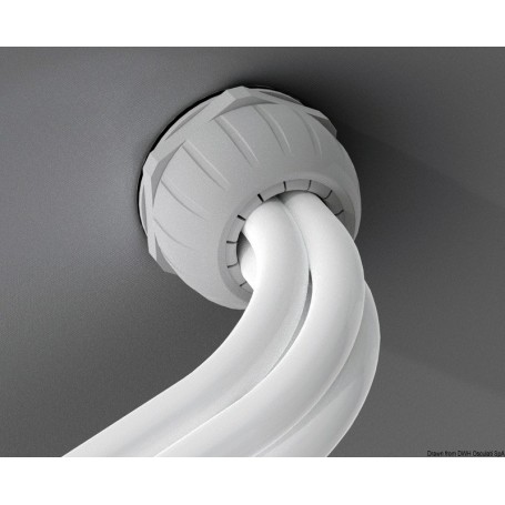 Passe-coque étanche pour câbles de grandes dimensions - Scanstrut Prise 220 V et 12 V camping 5060114793897 14.175.04