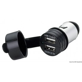Prises USB 12/24V - Osculati Prises et allume-cigares 8033137038990 14.517.09