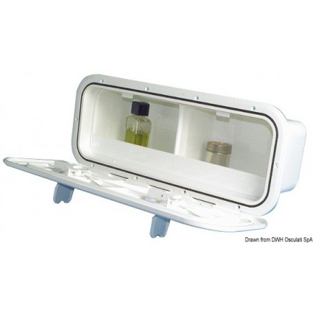 Poche latérale fourre-tout ABS blanc - Osculati coffre et trappe 8033137109188 20.028.01