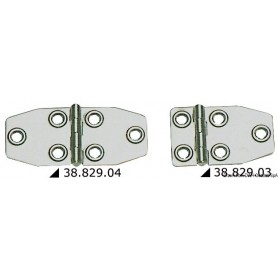 Charnières 1,5 mm  en inox AISI 316 moulées polie Le lot de 4 - Viadana Charnières Haute Qualité 8033137129681 38.829.03