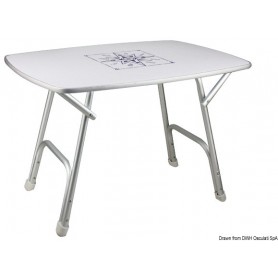 Table pliante marine haute qualité – Osculati table et pied de table  48.354.02