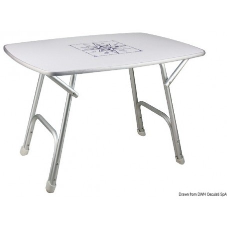 Table pliante marine haute qualité – Osculati table et pied de table  48.354.02