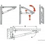 Supports de table pliants Rakego - Osculati table et pied de table  48.202.00