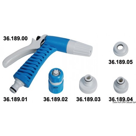 Lance pistolet et accessoires pour nettoyage bateau - Osculati Pompe de lavage et tuyau 8033137124778 36.189.00
