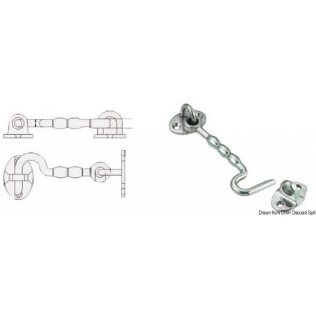 Crochets type USA - Osculati Compas, bloque-porte et équerres 8033137127588 38.173.10