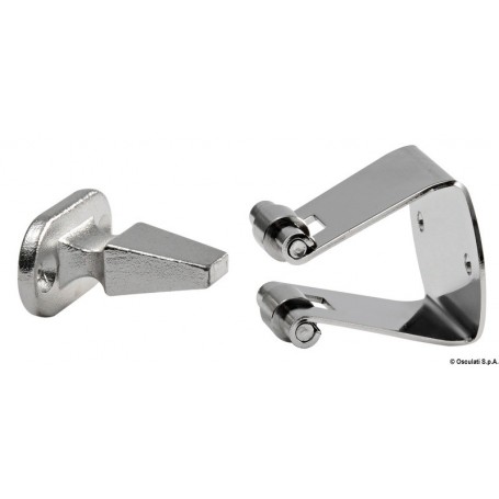 Bloque-portes Avec rouleaux en inox Le lot de 2 - Osculati Compas, bloque-porte et équerres 8033137005251 38.442.84