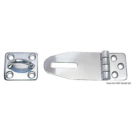 Charnière inox Le lot de 2 - Osculati Verrou, Sauterelle et Grenouillère 8033137004834 38.211.25