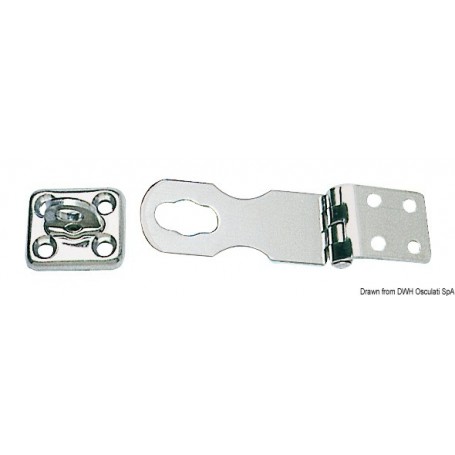 Bloque-coquerons En inox finition Chromelux Le lot de 3 - Osculati Verrou, Sauterelle et Grenouillère 8033137005053 38.441.12