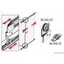 Rail et chariot en inox pour porte coulissante - Osculati Compas, bloque-porte et équerres 8033137128646 38.342.20
