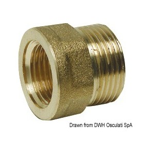 Manchons mâle/femelle laiton - Osculati Vannes & Raccords plomberie 8033137100291 17.272.00