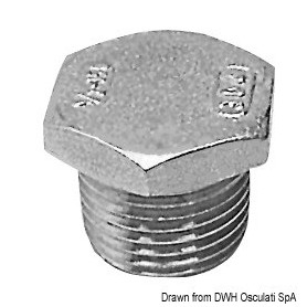 Lot Bouchons mâles inox 316 - Osculati Vannes & Raccords plomberie 8033137097348 17.123.01