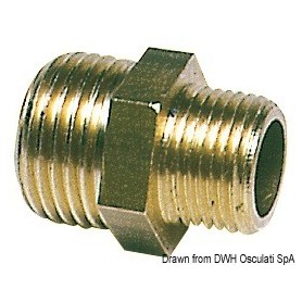 Lot Niples doubles, réducteurs en laiton - Osculati Vannes & Raccords plomberie 8033137099205 17.227.00