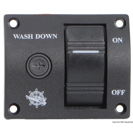 Panneau de commande pour pompes Washdown lavage de pont - Osculati Pompe de lavage et tuyau  16.610.12