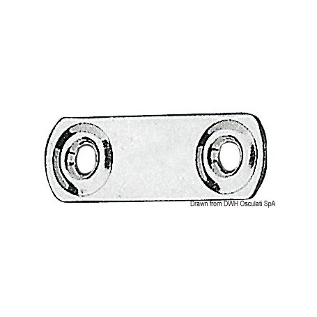 Plaque pour fixer les sangles en inox - Viadana Les sangles d'arrimage 8033137078682 06.709.01