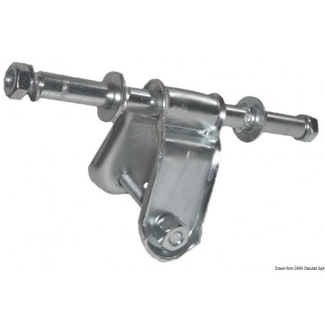 Etriers pour roues latérales  120 mm - Osculati accessoires remorque 8033137068720 02.029.30