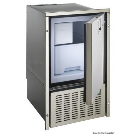 Machine à glaçon White Ice inox ISOTHERM by Indel Webasto Marine - Indel - Isotherm frigo camping car 8033137154966 50.840.04