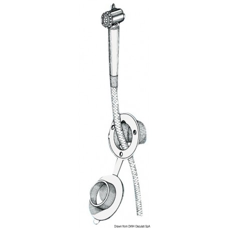 Coffret douche avec douche à bouton Mizar à paroi - Osculati Douche et douchette 8033137093418 15.245.00