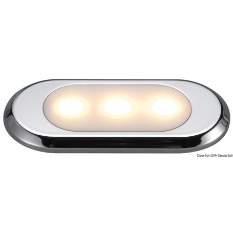 Feu de courtoisie Oculus ultraplat - Osculati Eclairage intérieur 8033137083235 13.178.10