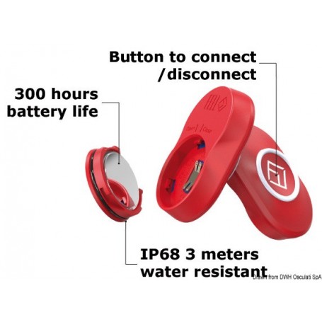 Arrêt moteur automatique MOB Wireless FELL MARINE - Osculati Accessoires Hors bord  14.968.02