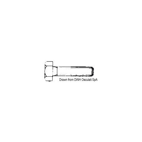 Vis tête hexagonale entièrement filetée UNI 5739 DIN 933 8033137177811A2-933-04X012