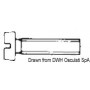 Vis tête cylindrique entièrement filetée fendue pour tournevis, UNI 6107 DIN 84 8033137180880A4-84-03X012