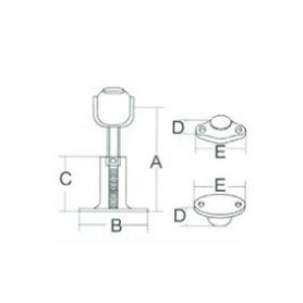 Fermeture magnétique porte inox 