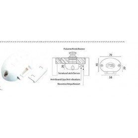 Serrure caoutchouc blanc  