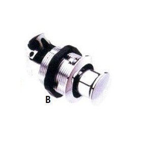 Bouton poussoir chrome 