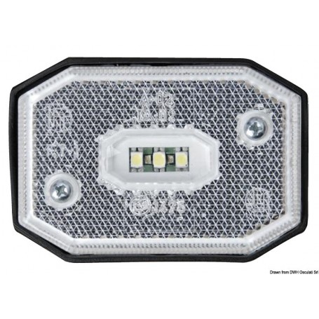 Feux position LED pour remorques ELLEBÌ - Osculati accessoires remorque 8033137202186 02.021.40