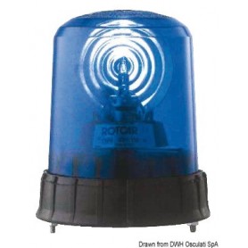 Feu de couleur bleue p. véhicule de secours Feu de couleur bleue p. véhicule de secours