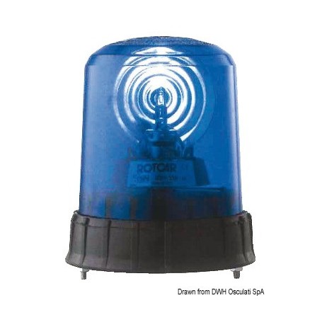 Feu de couleur bleue p. véhicule de secours Feu de couleur bleue p. véhicule de secours