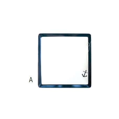 Set complet de Vaisselle en mélamine ancre marine (6 Pcs).  