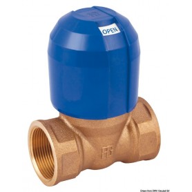 Vanne antiblocage GUIDI en bronze, série "Alex" filetée plein débit 