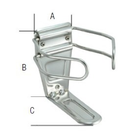 SUPPORT BOUTEILLE INOX SS 304 