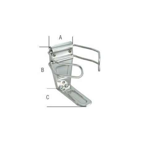 SUPPORT BOUTEILLE INOX SS 304 