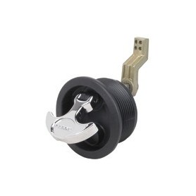 FERMETURE 76mm A/CLE NOIR CHROME 