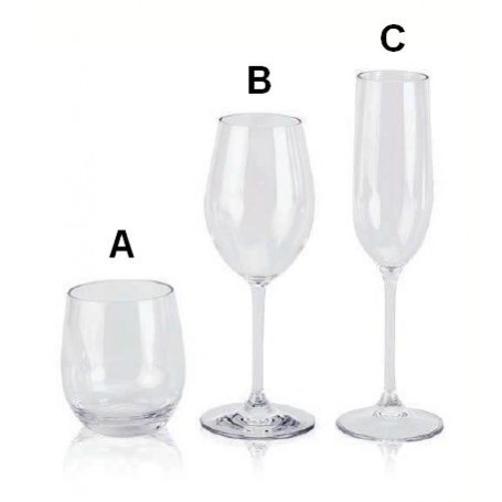Verres Maldives Tritan lot de 6 