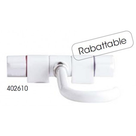 Robinet mélangeur blanc orientable Rabattable 