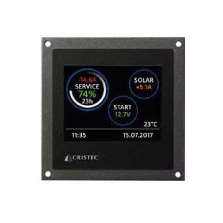 Contrôleur de batteries tactile 3.5" 12 & 24 V 