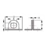 PLATINE D'ANGLE INOX SS 304 Lot de 2 PLATINE D'ANGLE INOX SS 304 Lot de 2