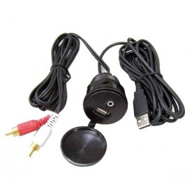 Prise encastrable USB/Jack pour autoradio Prise encastrable USB/Jack pour autoradio