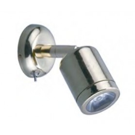 Spot led avec interrupteur. En inox. 