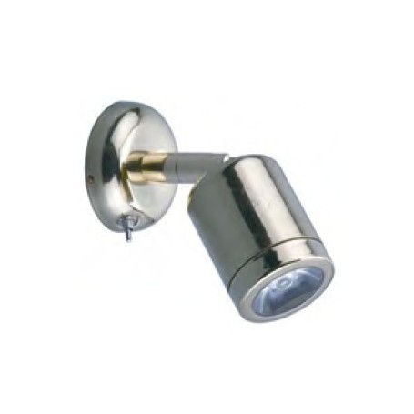 Spot led avec interrupteur. En inox. 