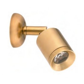 Spot led avec interrupteur. En laiton laqué/chromé. 