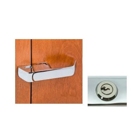 Poignée à rotation
chromée 