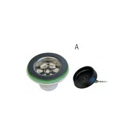 BONDE EVIER INOX DROIT 