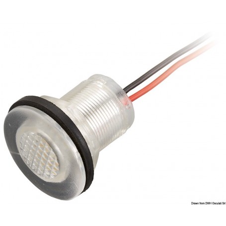 Lumière de courtoisie LED étanche transparent Le lot de 2 Version:Lumière courtoisie LED à encastrer blancLumière de courtoisie 