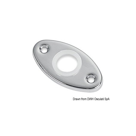 Rosaces pour serrures Version:Rosace p. serrure Ø 28x53 mm trou ovalRosaces pour serrures