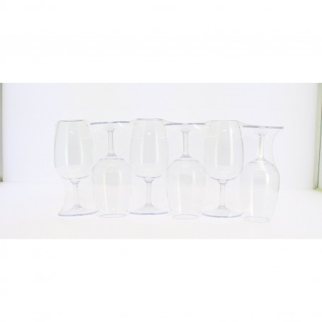 Lot de 6 verres à vin de dégustation en tritan Lot de 6 verres à vin de dégustation en tritan